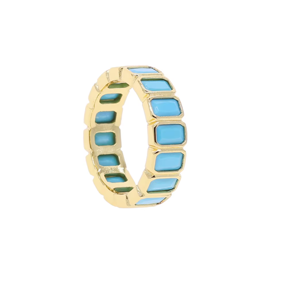 Bague carrée glacée de noël pour hommes et femmes, en Zircon cubique scintillant, couleur or, bijoux