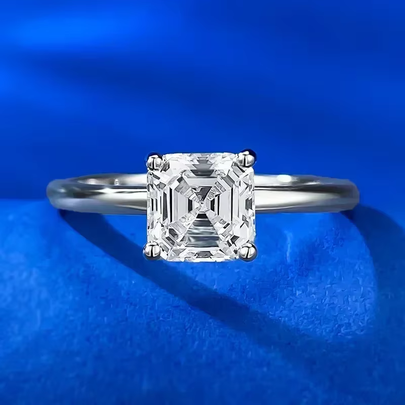Bague en diamant de laboratoire goutte d'eau, en argent Sterling 100% véritable, bague de mariage po