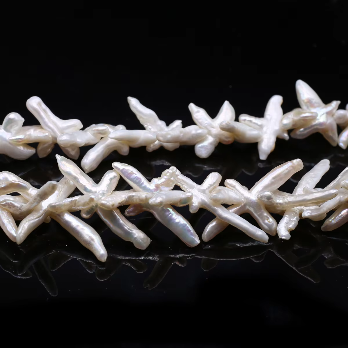 Perle en forme de croix baroque, perle d'eau douce naturelle, bijoux exécutifs, collier de bricolage