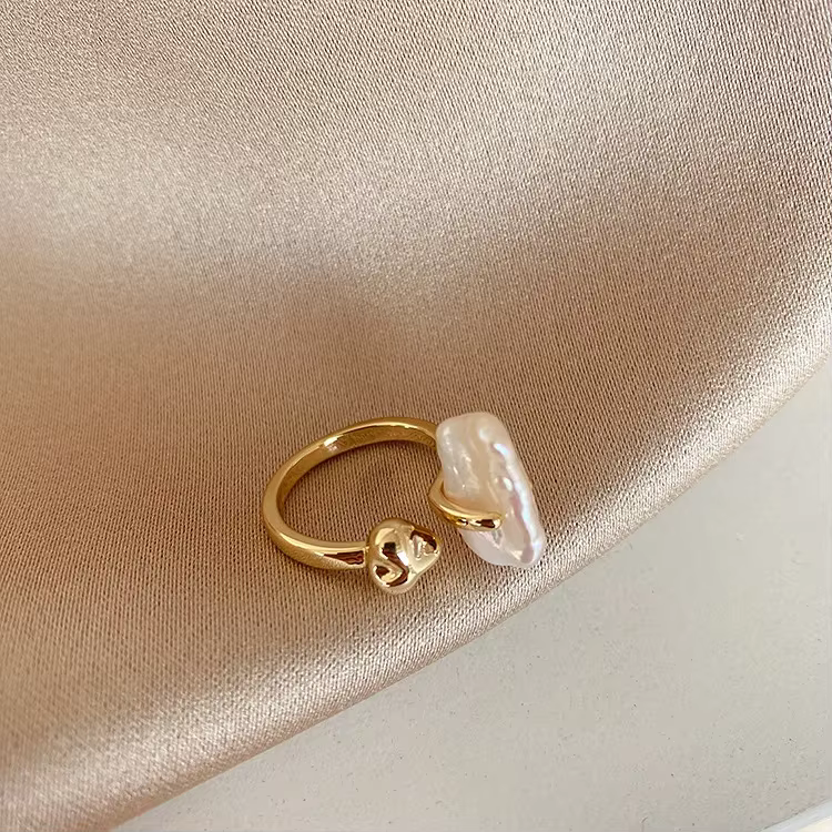 Minar – bagues ouvertes élégantes en perles d'eau douce naturelles irrégulières pour femmes, bijoux 