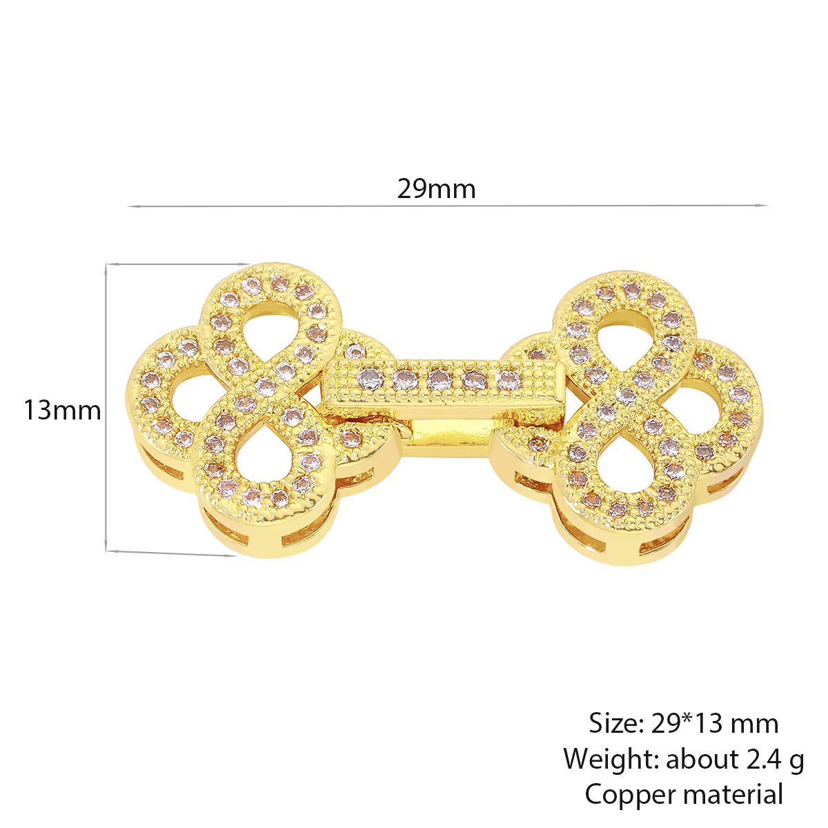 Juya collier fermetures fermoirs en or attaches pour la fabrication de bijoux fournitures pièces de 
