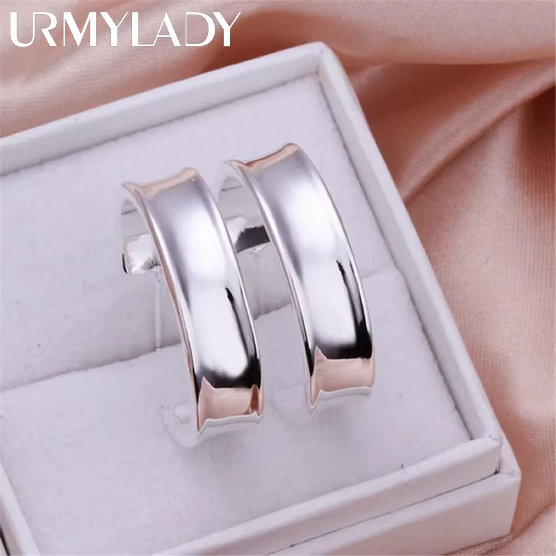 Boucles d'oreilles en argent Sterling 925 pour femmes, bijoux à la mode sauvage, de mariage, de haut