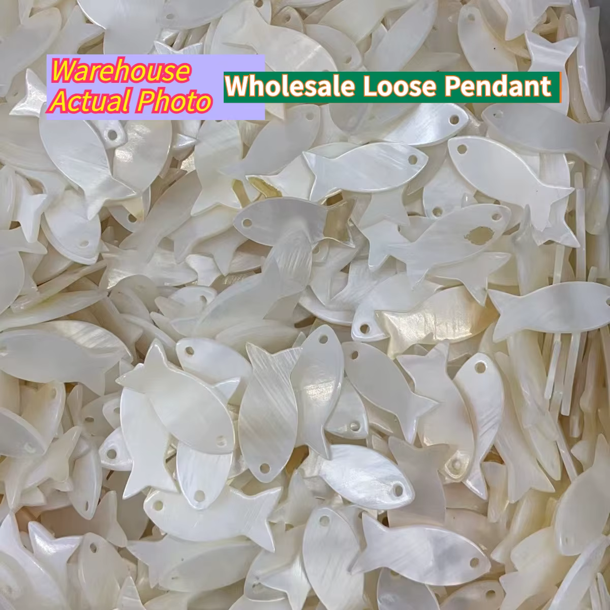 100 pièces en gros de petits pendentifs en nacre pour la fabrication de bijoux, accessoires DIY pour