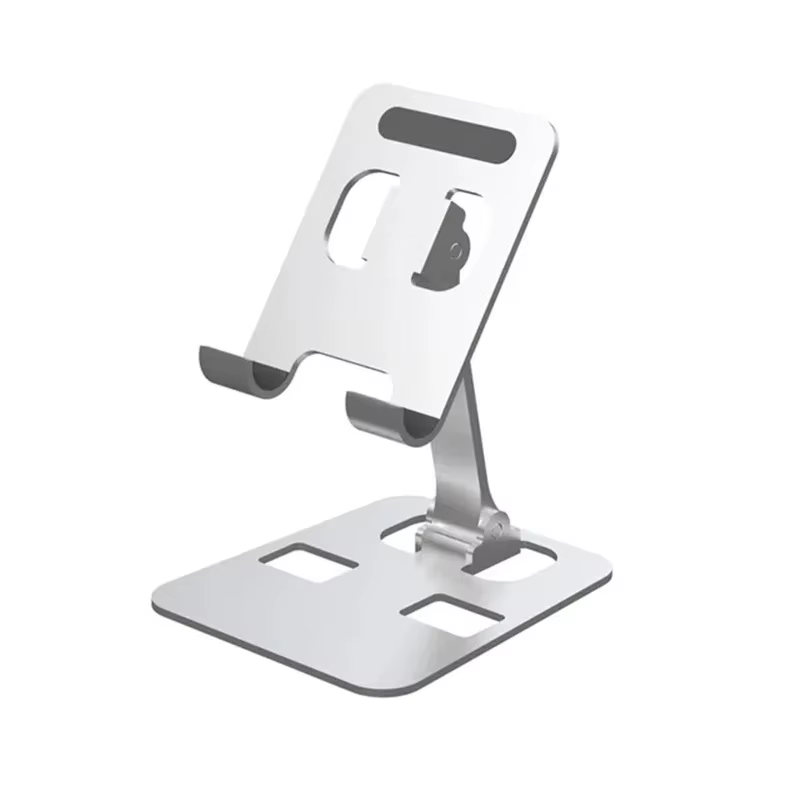 Support de téléphone de bureau pliable universel en alliage d'aluminium, support métallique pour iPh