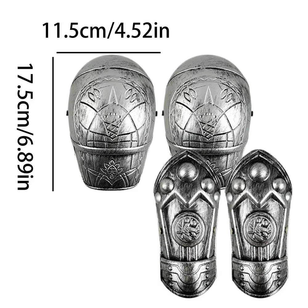 Costume de chevalier pour enfants, tenue historique légère et pliable, accessoires de chevalier médi