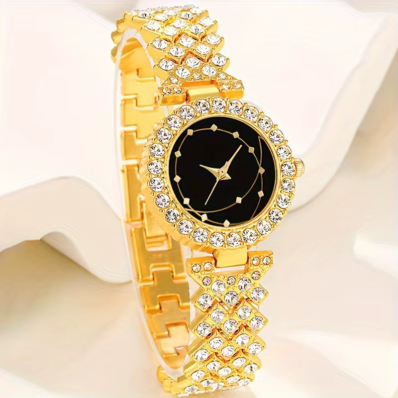 Ensemble de montre pour femme 6 pièces, montre à quartz à la mode et décontractée pour femme et coll