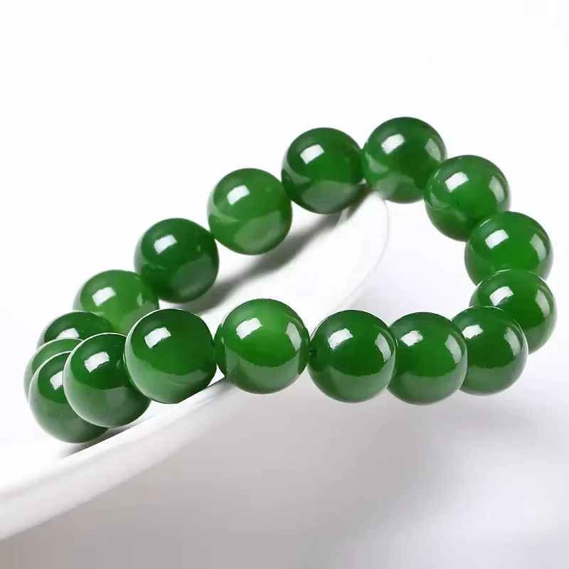Jade jaspe perle Bracelet breloques bijoux cadeau mode pierres précieuses naturelles perlées élastiq