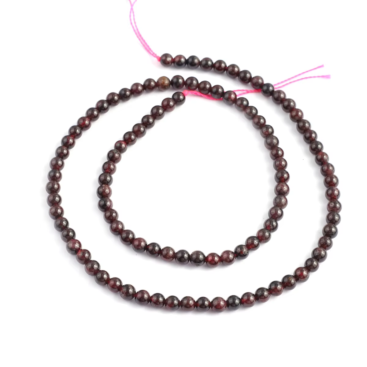 Perles rondes en pierre semi-précieuse naturelle pour femme, grenat, bijoux exécutifs, collier à fai
