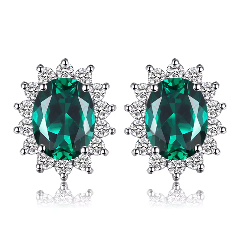 JewelryPalace – boucles d'oreilles en argent Sterling 925, saphir bleu, rubis, améthyste naturelle, 