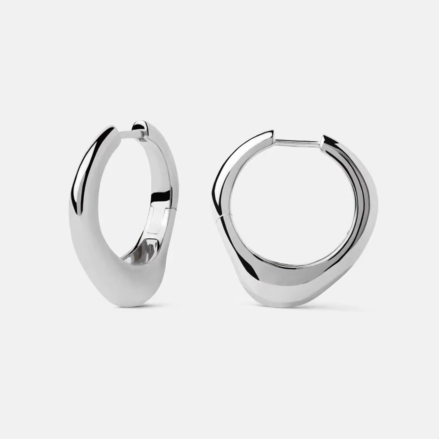 DPLAOPA – grand cerceau irrégulier en argent Sterling 925, Piercing Huggies pour femmes, bijoux fins