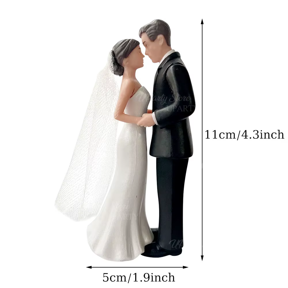 Décoration de gâteau de mariage, Statue de Couple romantique, Figurines de mariée et de marié pour d