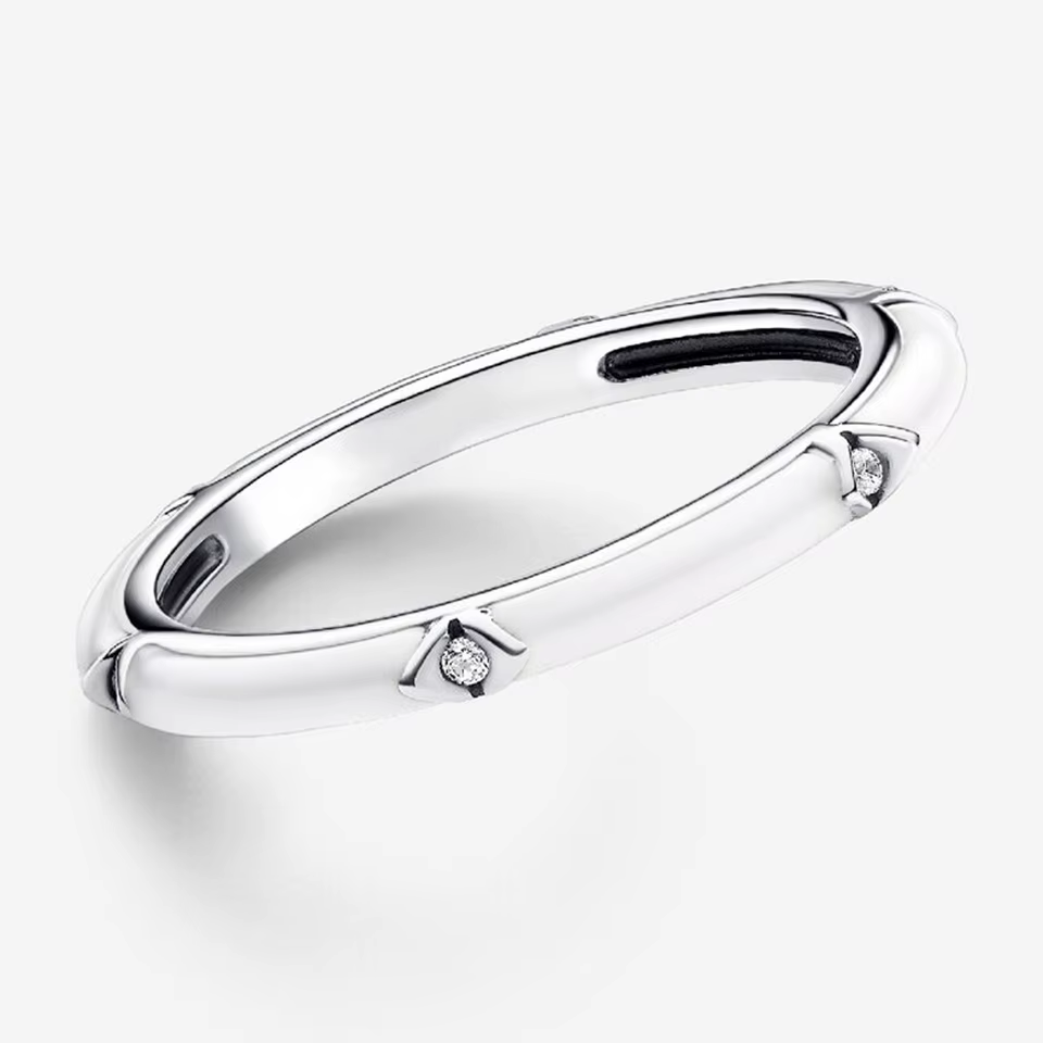 Nouveauté 2026 Bague en Argent 925 Double Cercle Rose Motif Amour, Nœud Princesse Noble et Couronne,