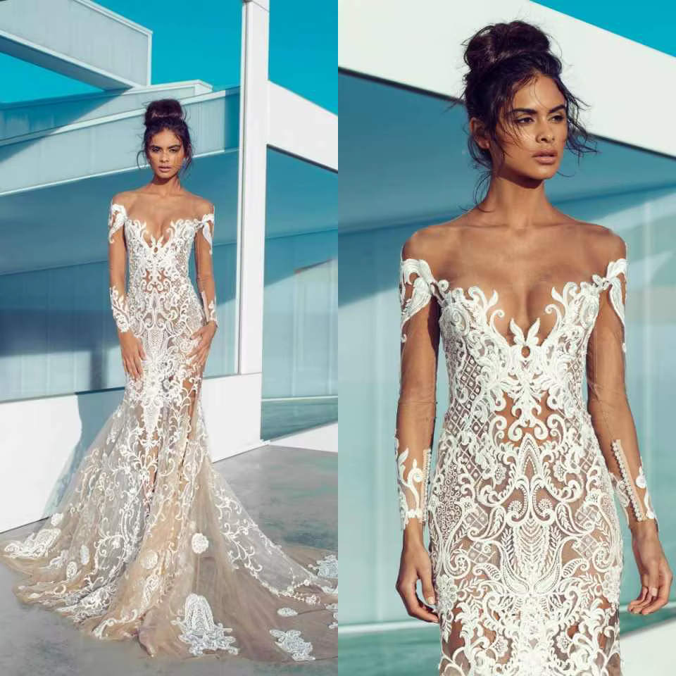 Magnifique robe de mariée à col en V sans manches, robes de mariée, robe de bal, appliques, tenue de