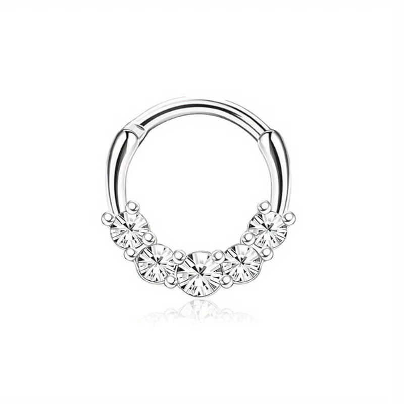 Drperfect Septum anneaux 16G acier chirurgical Septum bijoux Clicker Cartilage boucles d'oreilles ne