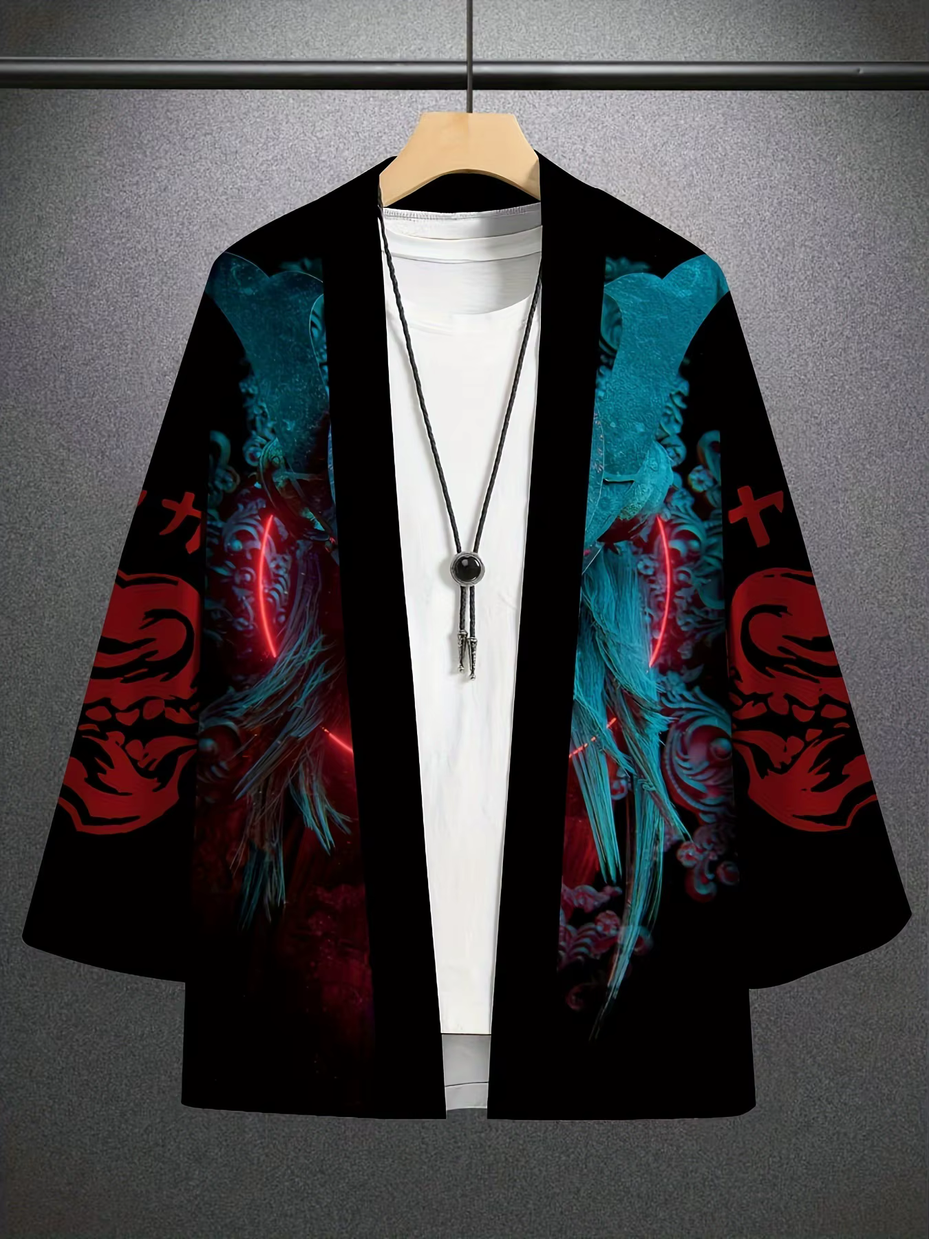 Kimono japonais pour hommes, imprimé samouraï traditionnel, Yukata, vêtements traditionnels japonais