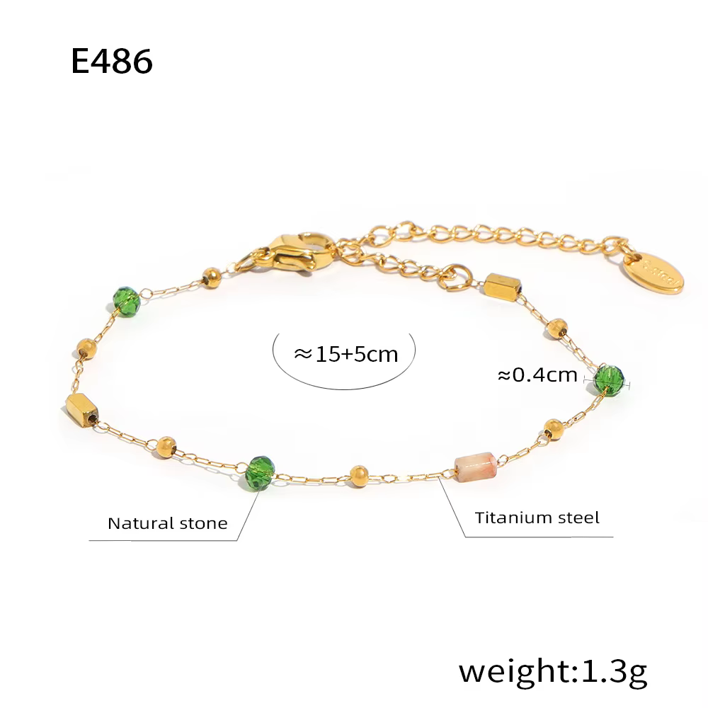 Collier pendentif malachite pour femme, acier inoxydable, plaqué or, perles de pierre naturelle, bij
