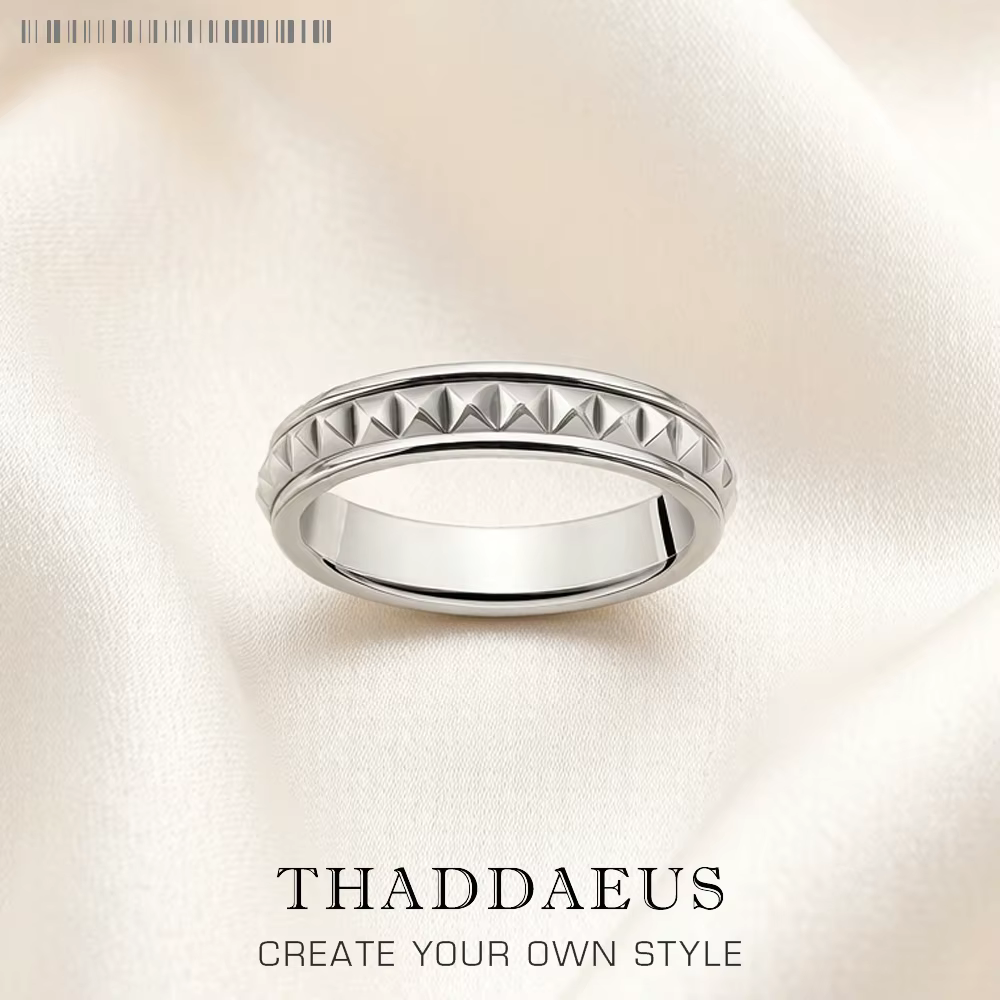 Bague de mariage à clous, bijoux fins de Style européen pour femmes et hommes, cadeau Punk en argent