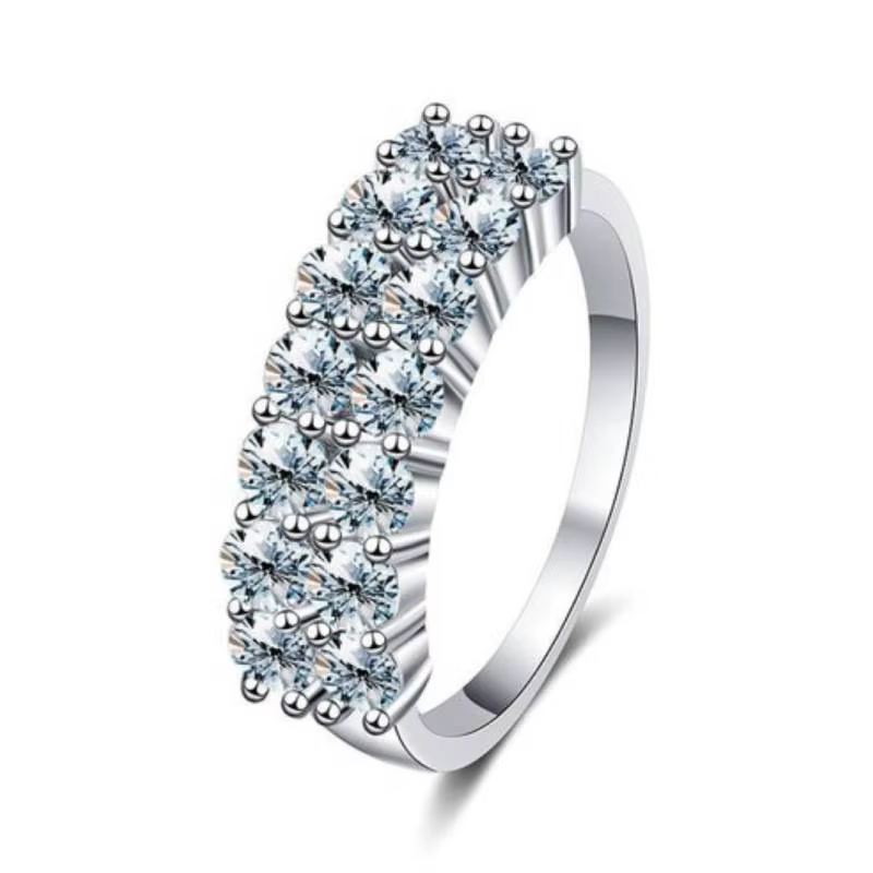 Bague en diamant Moissanite 1,4 ct pour femmes, argent sterling 925, mariage, fiançailles, usage quo