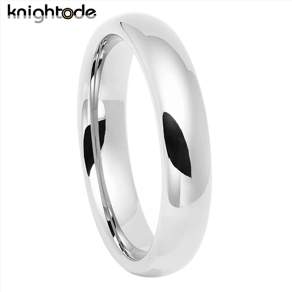 Bague en carbure de tungstène couleur or blanc, bracelet de mariage Simple pour hommes et femmes, ca