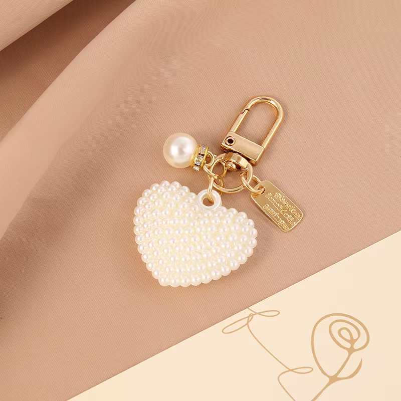Porte-clés en perles élégant, perle, porte-clés, pendentif, bricolage, clés de voiture, accessoires 