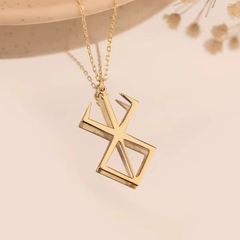 Collier Anime 2024 Nouveauté Série de Films d'Animation Plaqué Or Bijou Pendentif pour Fans Cadeau C