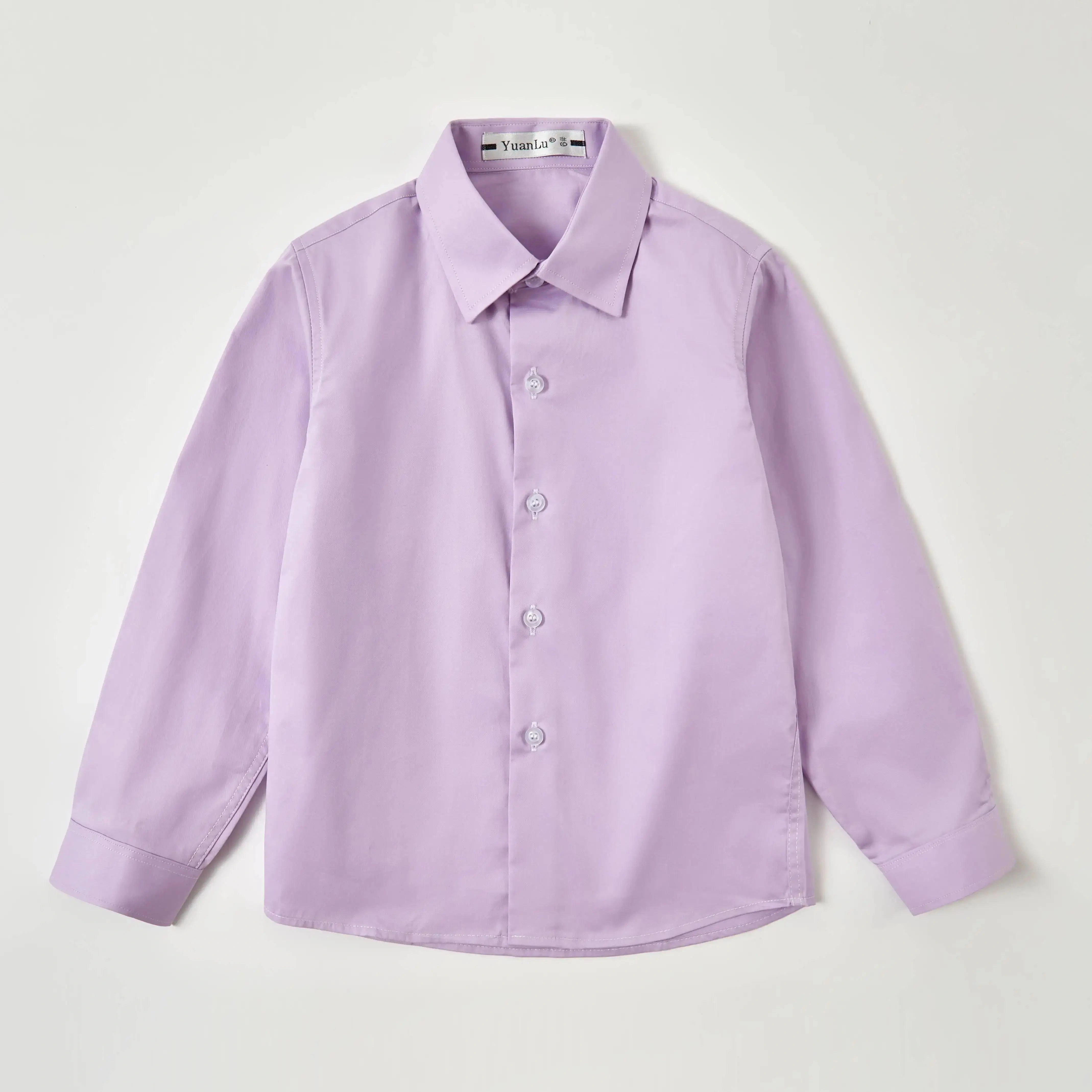 Chemise en coton multicolore pour enfants de 2 à 16 ans, confortable, à la mode, pour adolescents, c