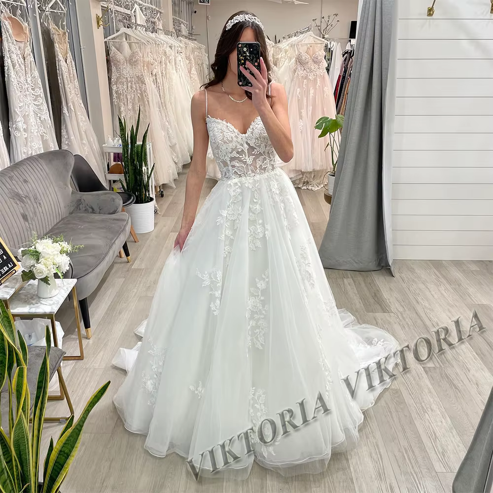 VIKTORIA-Robe de Mariée Personnalisée pour Femme, 2025