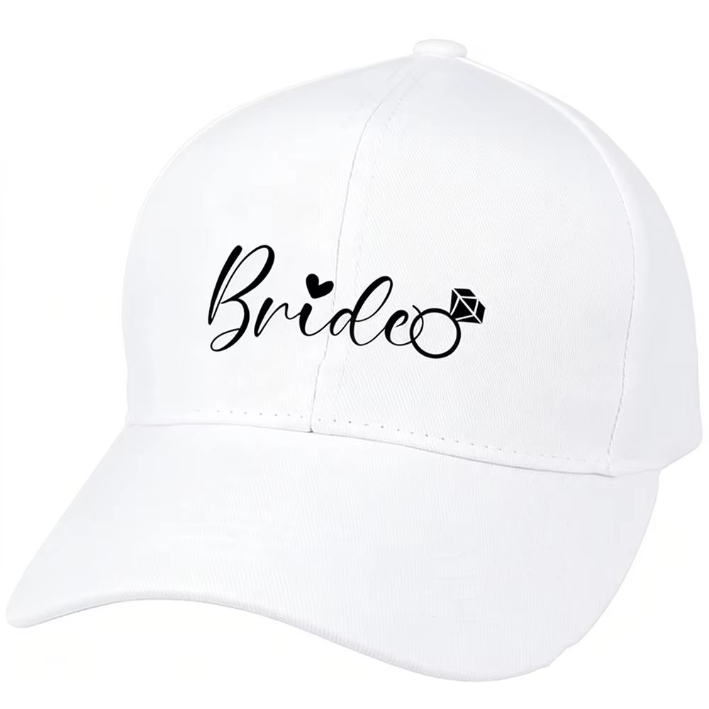 Chapeau de mariée et de marié, 1 pièce, accessoires de décoration pour fête de mariage, douche nupti