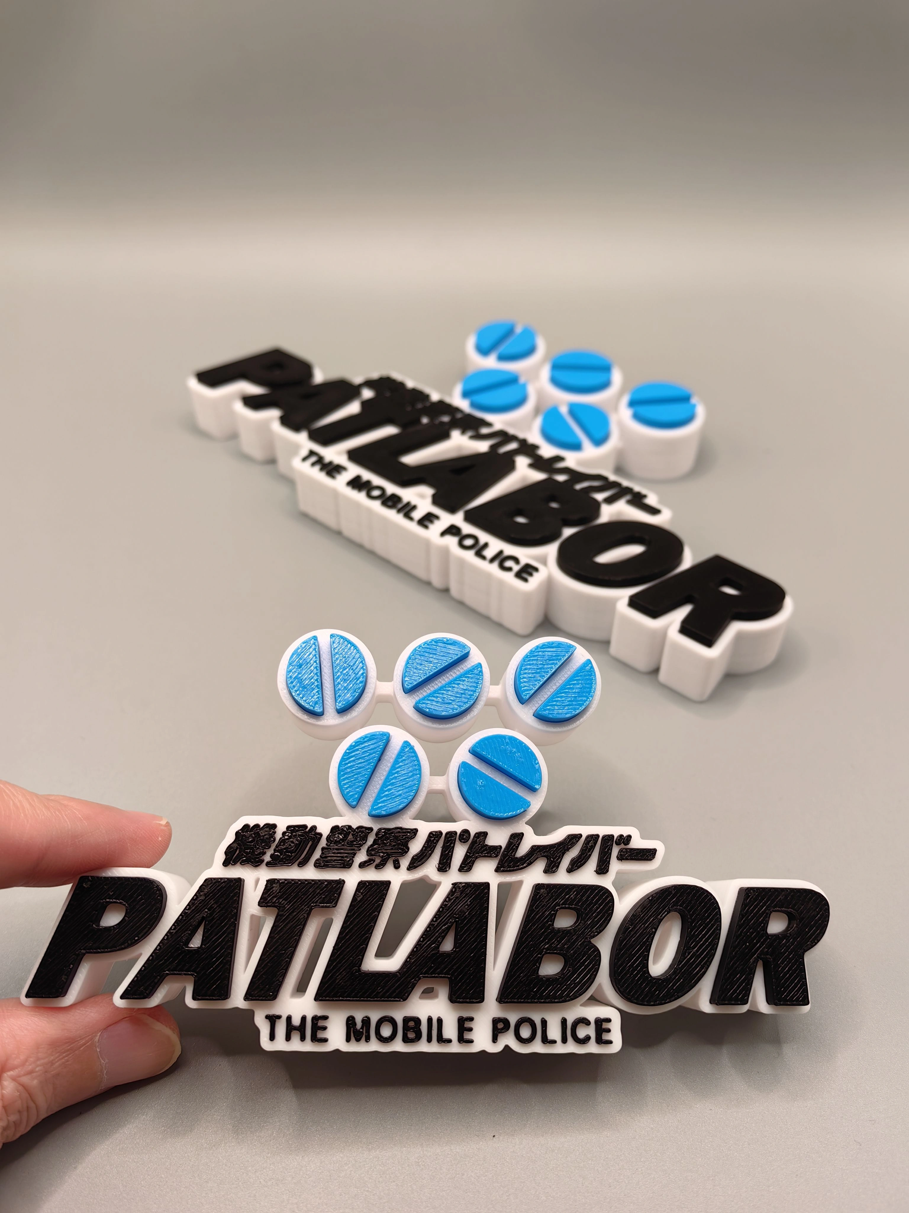 Anime Mobile Police PATLABOR Logo modèle poupée panneau pour Noa Izumi Asuma Isao Figure affichage C