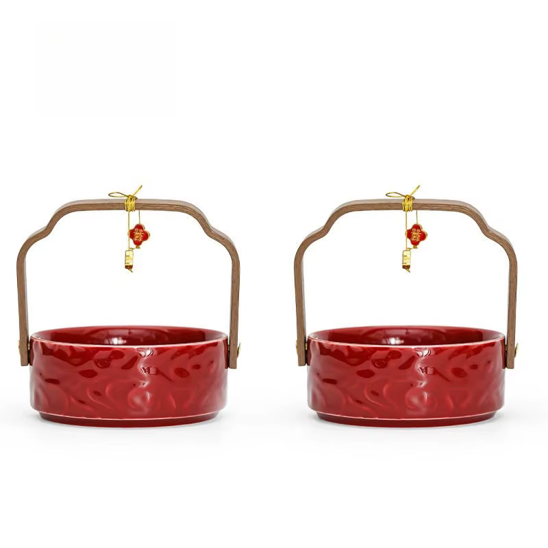 Fournitures de seau rouge, envoyer un Couple, une paire de fournitures de mariage, petits ornements 