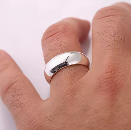 Bagues en argent pur 999 pour hommes et femmes, grandes bagues en argent 999 faites à la main, grand
