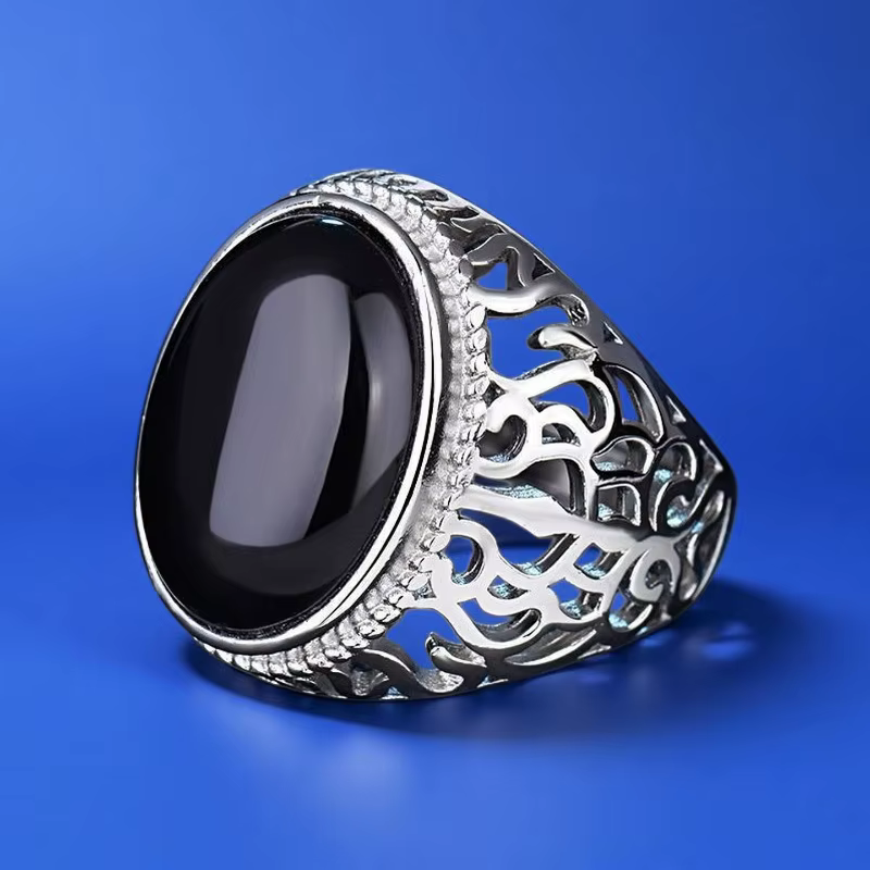 Bague en argent sterling 925, bague brillante pour homme et femme, bijoux de mariage et de fiançaill