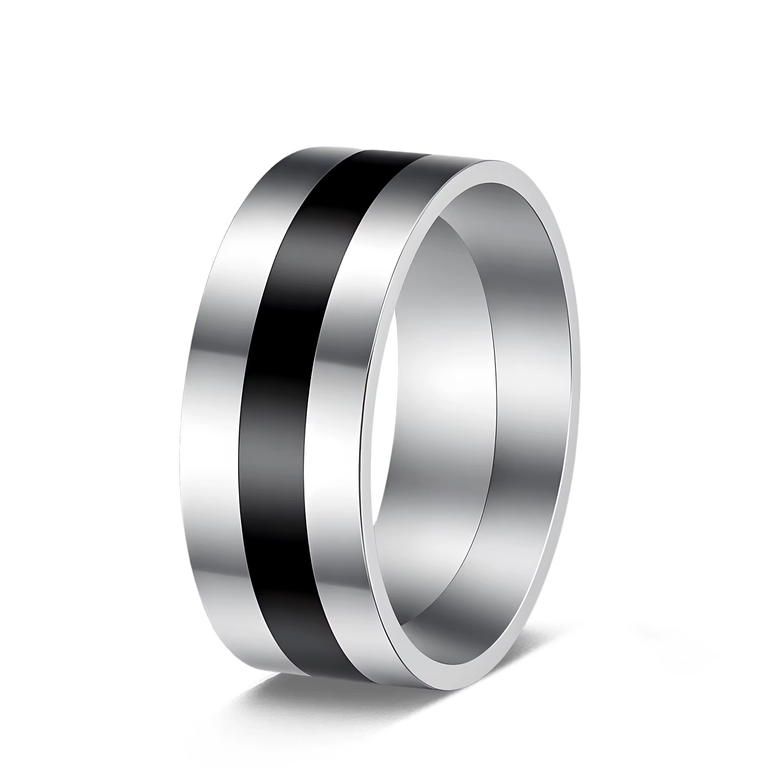 Bagues en acier inoxydable classiques pour mariage, alliances pour femmes et hommes, bagues de coule
