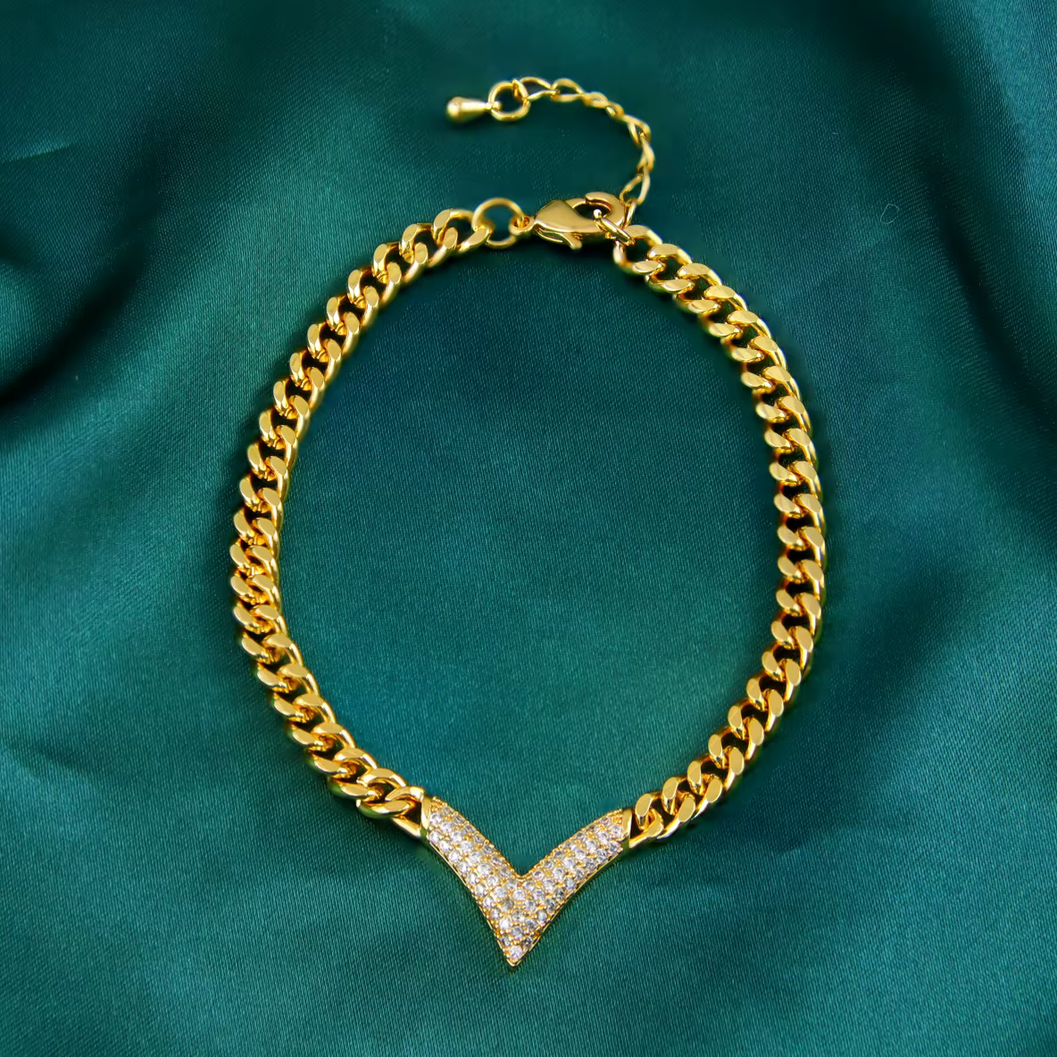 Bijoux brésiliens en or et zircone plaqué or 21 carats, Bollywood, mode, collier en V, Bracelet, ara