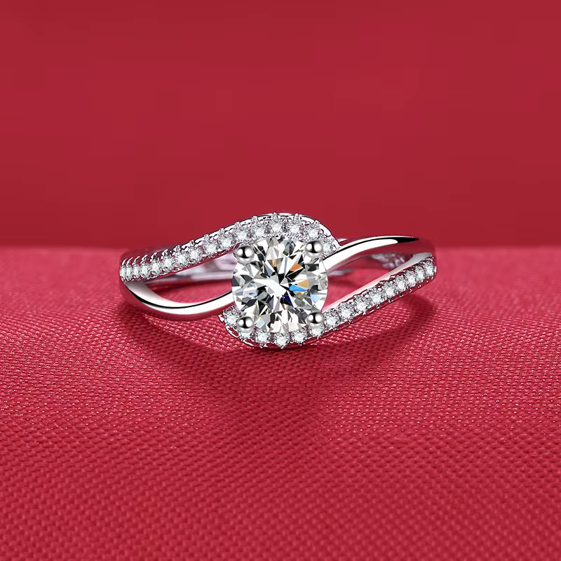 Bague en argent sterling 925 en forme de cœur pour femme, luxueuse, brillante, magnifique, tendance,