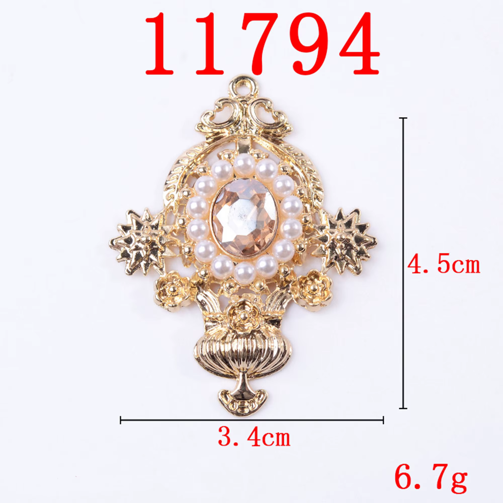 Lot de 5 pièces de bijoux en alliage, accessoires de mode, personnalité, pendentif en diamant, brico