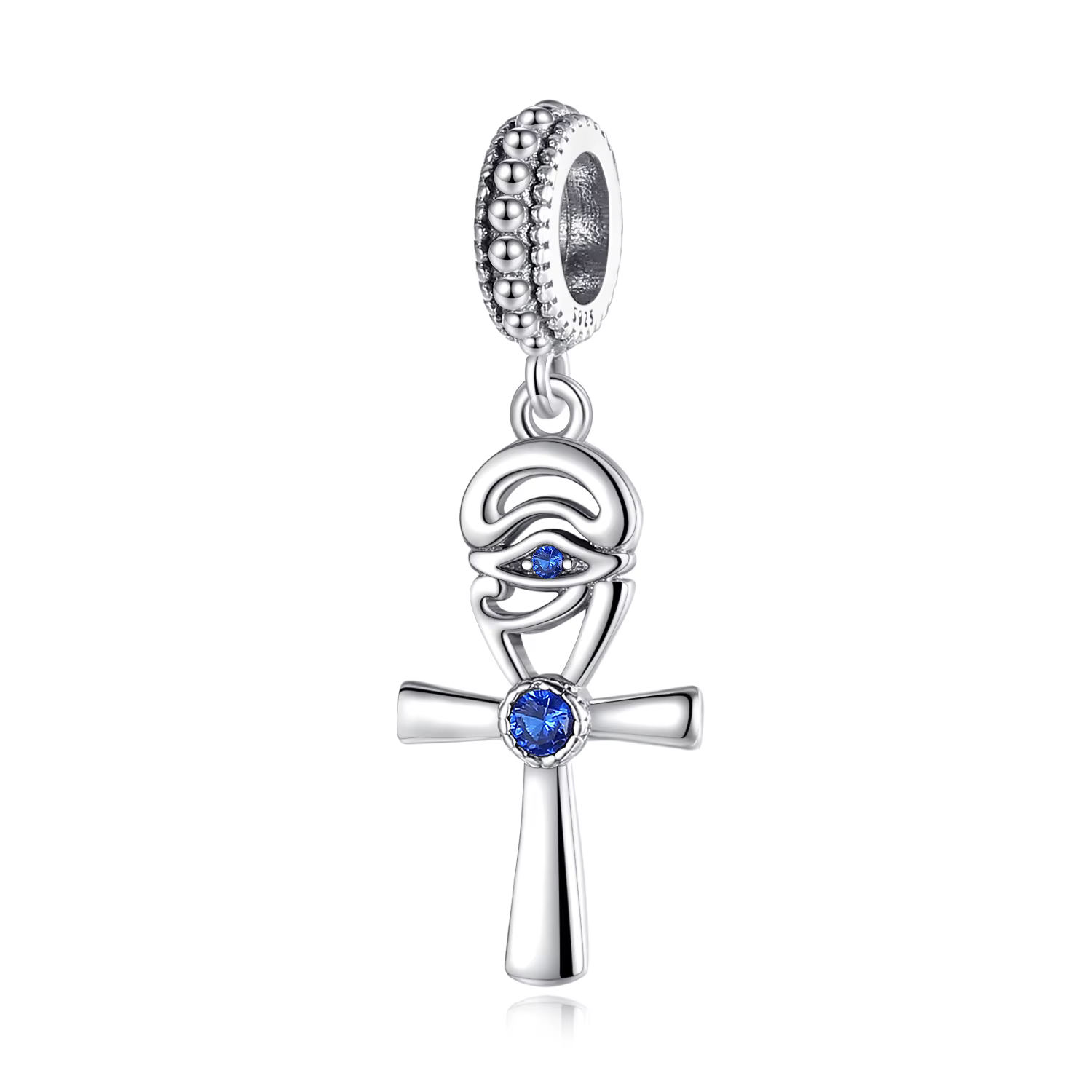 925 argent Sterling symbole égyptien amulette pendentif Ankh oeil d'horus breloque ajustement Origin