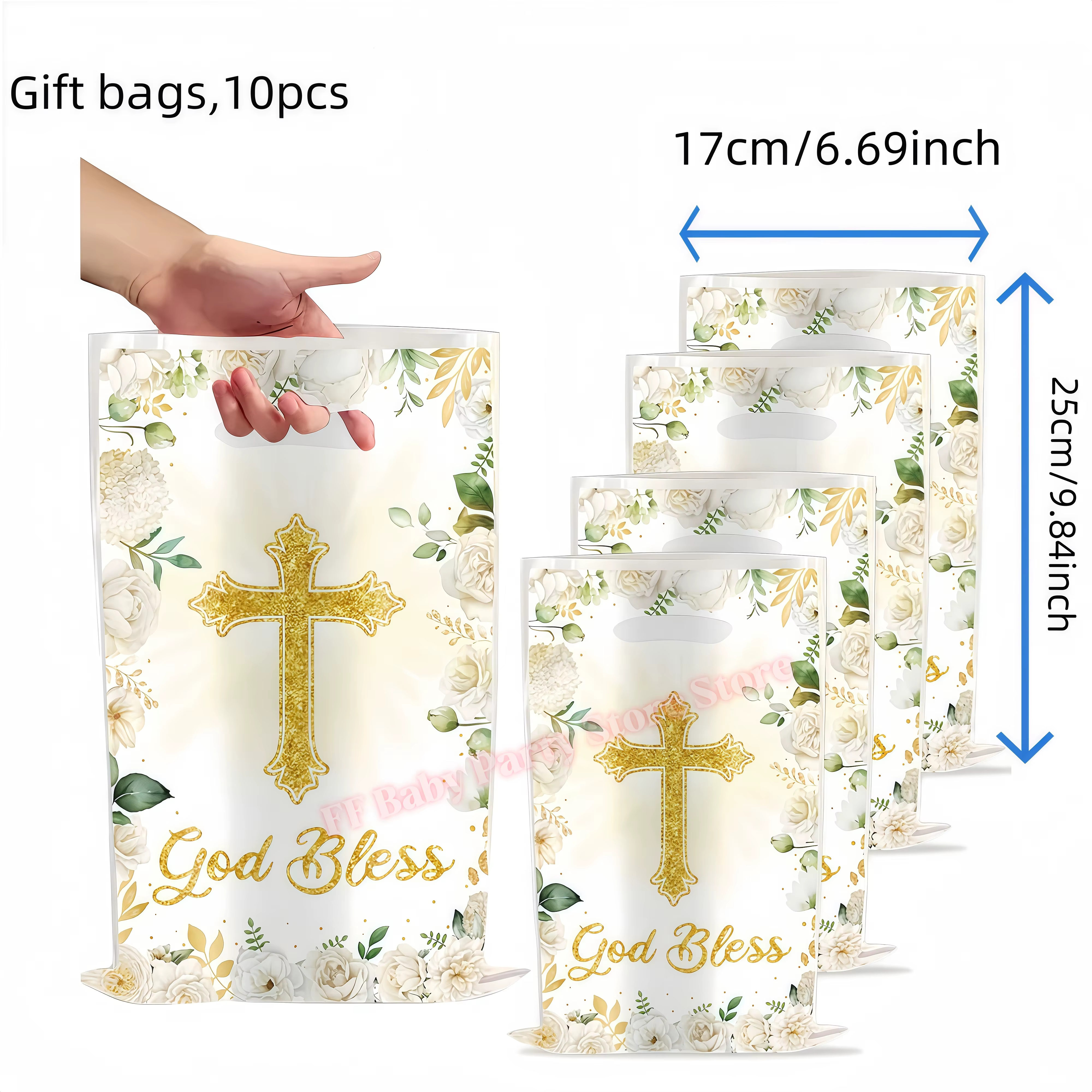 Articles de fête pour baptême, fête religieuse, Sainte-Cène, anniversaire, mariage, baby shower, ave