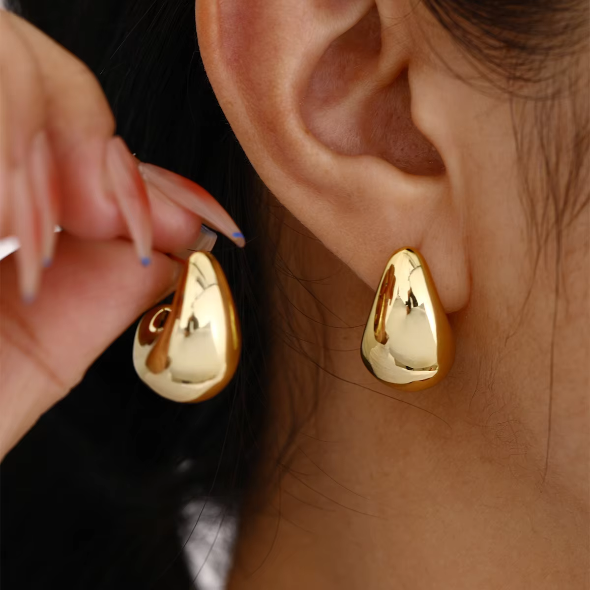 Ensemble de boucles d'oreilles Vintage élégantes en forme de larme, Chic, Simple, à la mode, légères