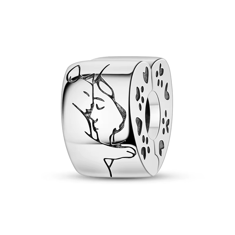 Clips en argent Sterling 925, étoiles, lune, soleil, marguerite, breloques, chaîne de sécurité papil