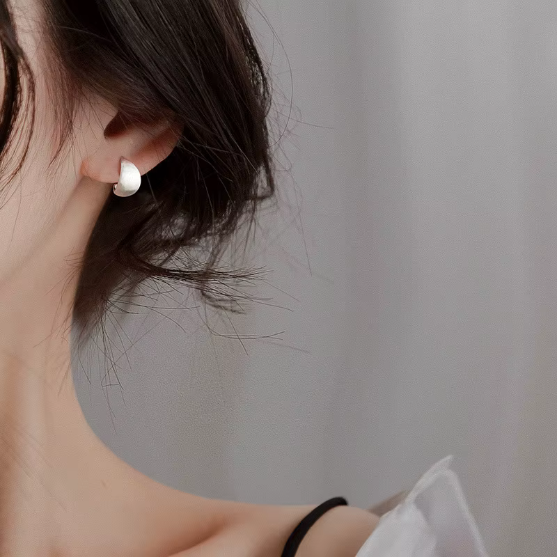 Petites boucles d'oreilles givrées en argent Sterling 925 pour femmes, Piercing, mariage, luxe, qual