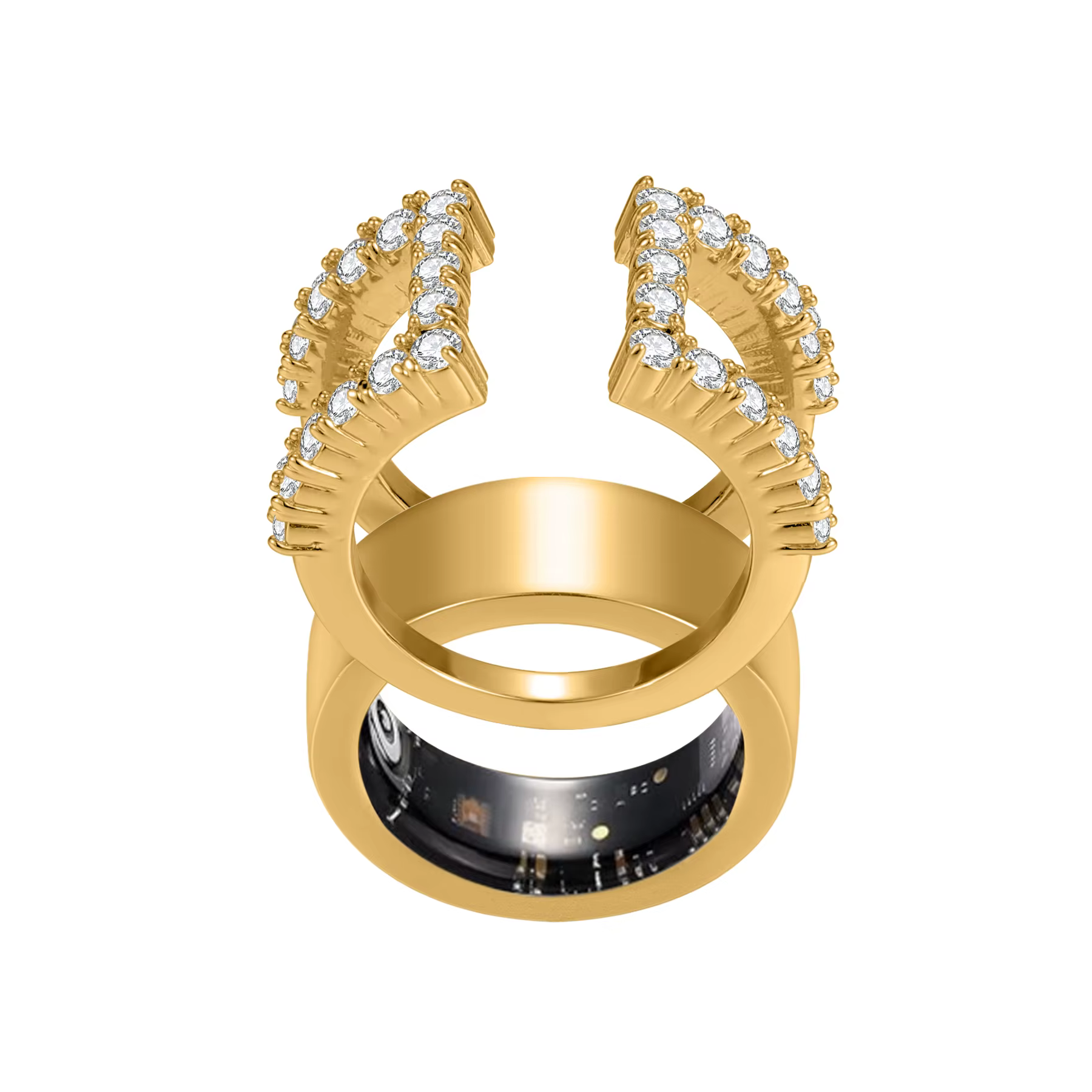 Coque personnalisée pour bague Oura Gen 4/5, minimaliste, zircon, protection pour bague intelligente