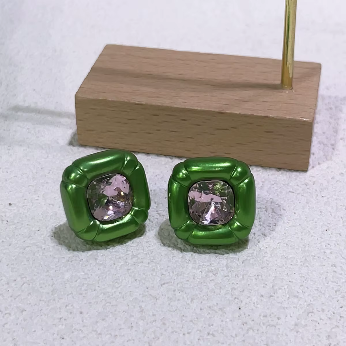Nouveaux bijoux tendances de vente ensembles de bijoux colorés colliers boucles d'oreilles bagues Br