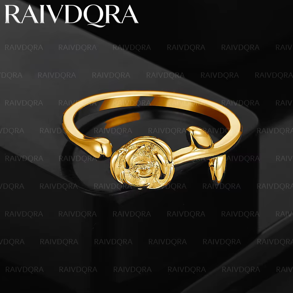 Bague de mariage ouverte plaquée or 18 carats pour femmes, bijoux à la mode, accessoires de fiançail