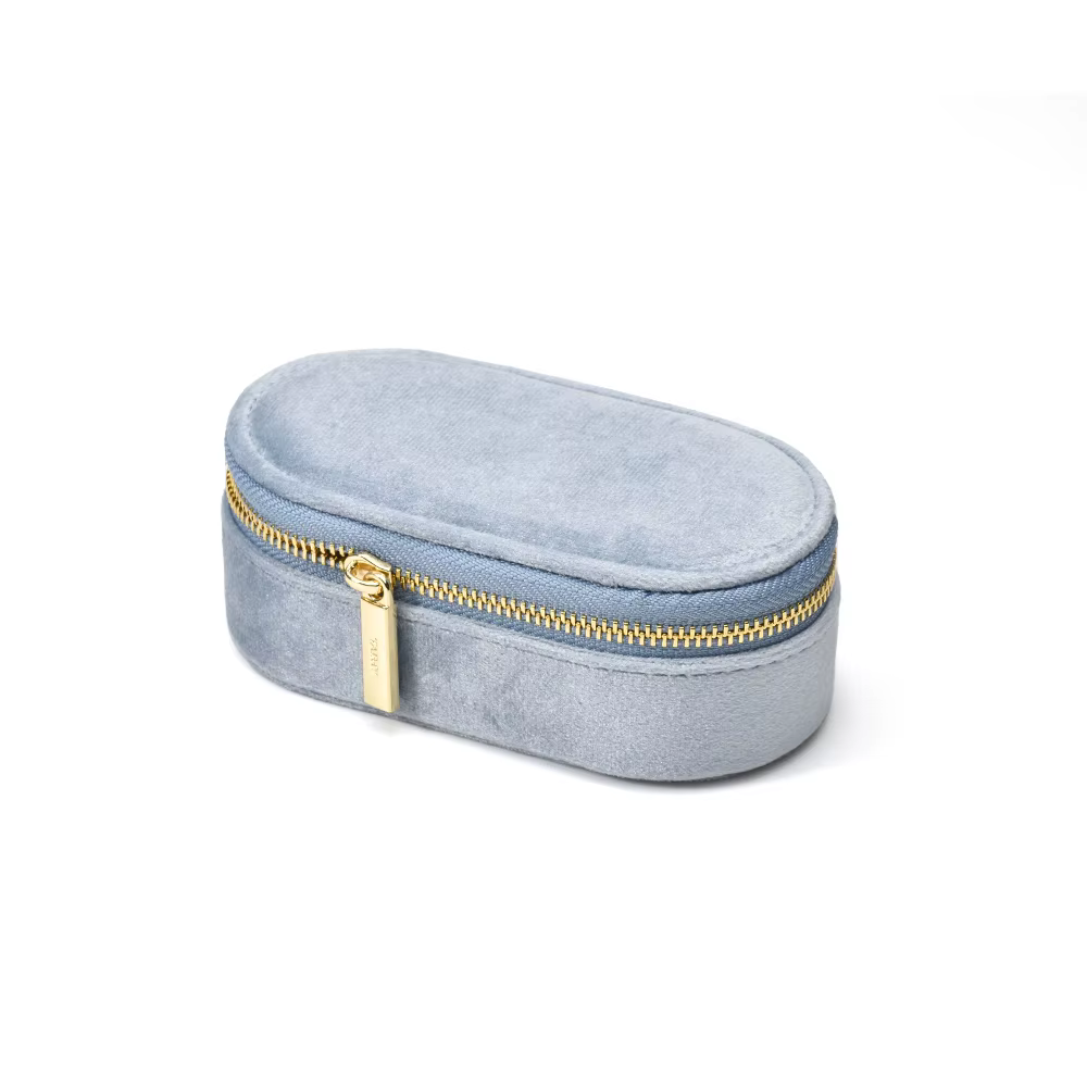 TAIMY-Boîte à Bijoux en Velours avec Logo Personnalisé, Emballage Portable de Voyage, Rangement pour