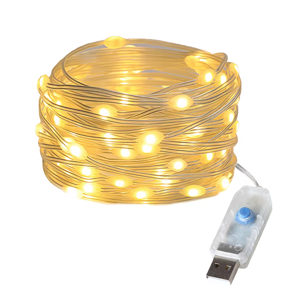 Guirlande lumineuse LED USB, guirlande lumineuse de noël pour nouvel an, fête de mariage, arbre, jar