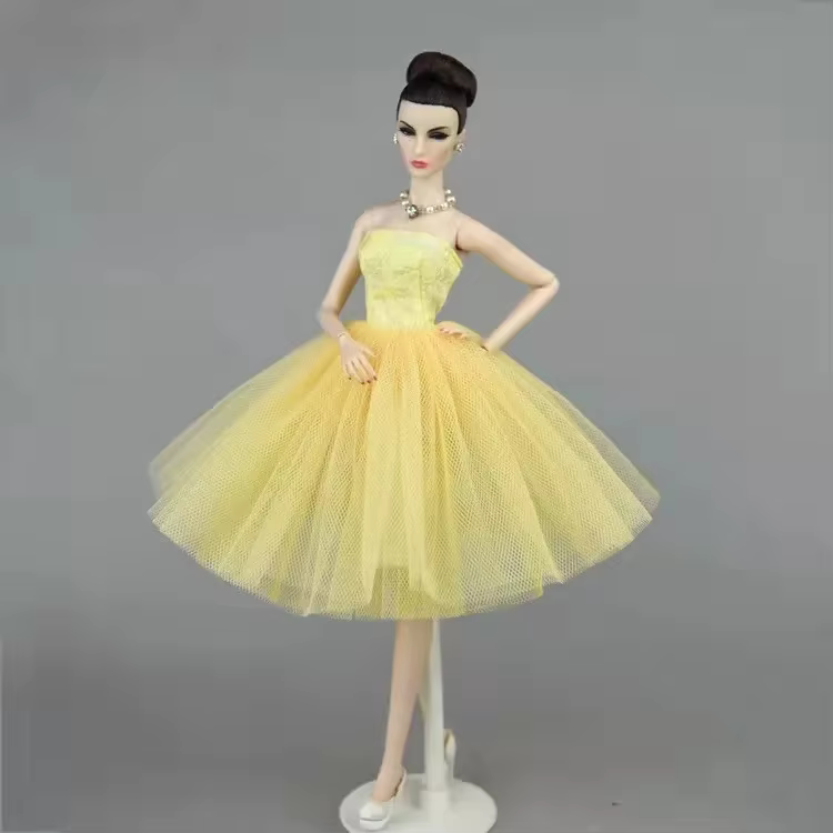 Robe de princesse à la mode pour Barbie, vêtements de ballet courts, tutu, robe de soirée, accessoir