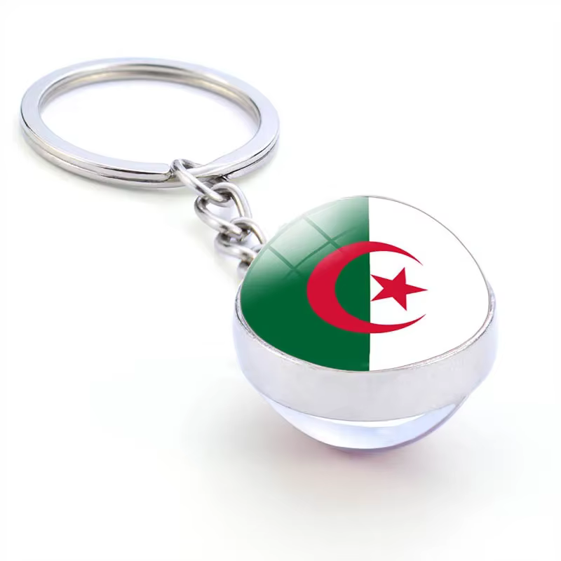 Porte-clés Africain National Feel pour Homme et Femme, Boule de Clip, Bijoux à la Mode, Boule de Ver