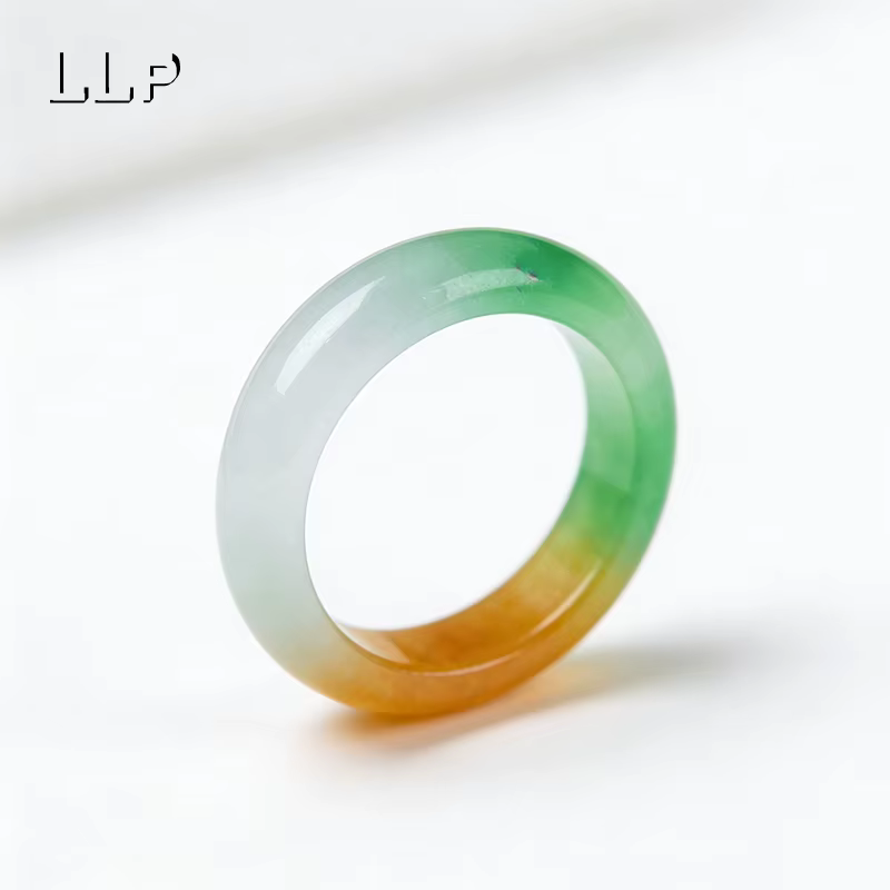 Bague en jadéite 100% naturelle véritable, fleur à la dérive, bijoux tendance et charmants pour femm