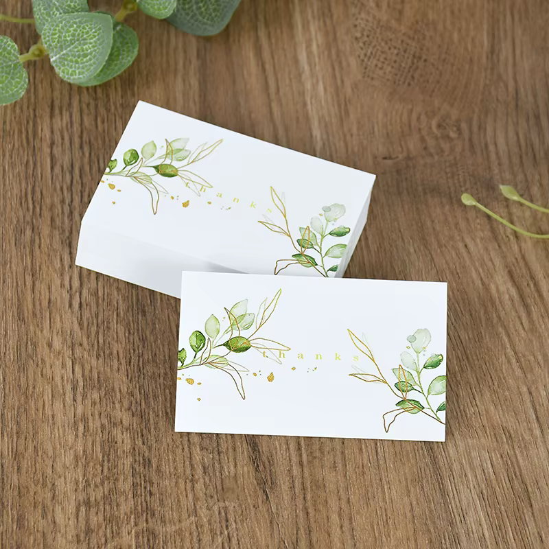 Cartes de remerciement vierges, 50 pièces, étiquettes de vœux pour mariage, réception nuptiale, anni